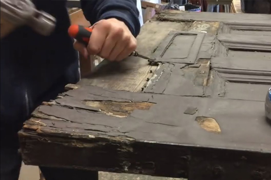 El Granada-wooden-door-repair